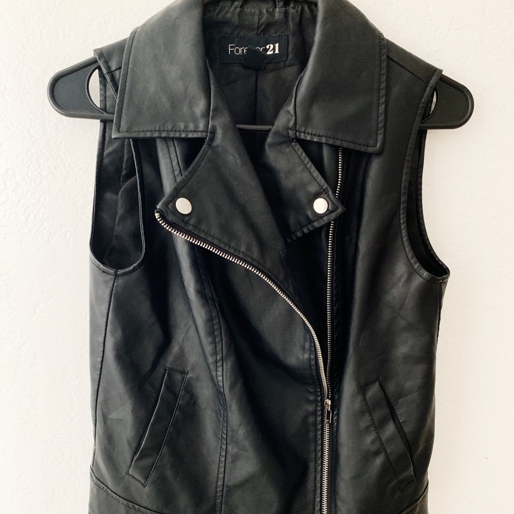 Leather vest